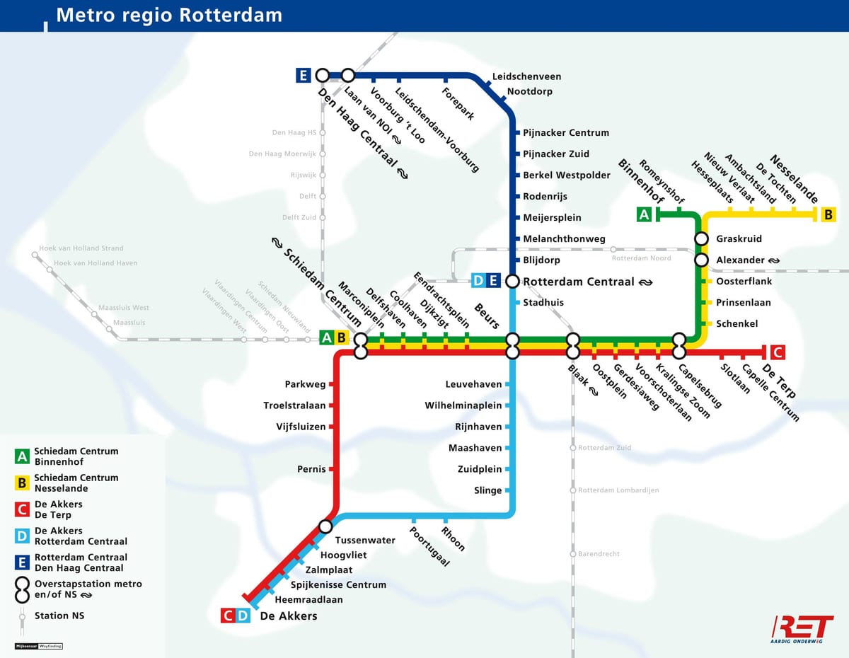 Den haag karta podzemne željeznice
