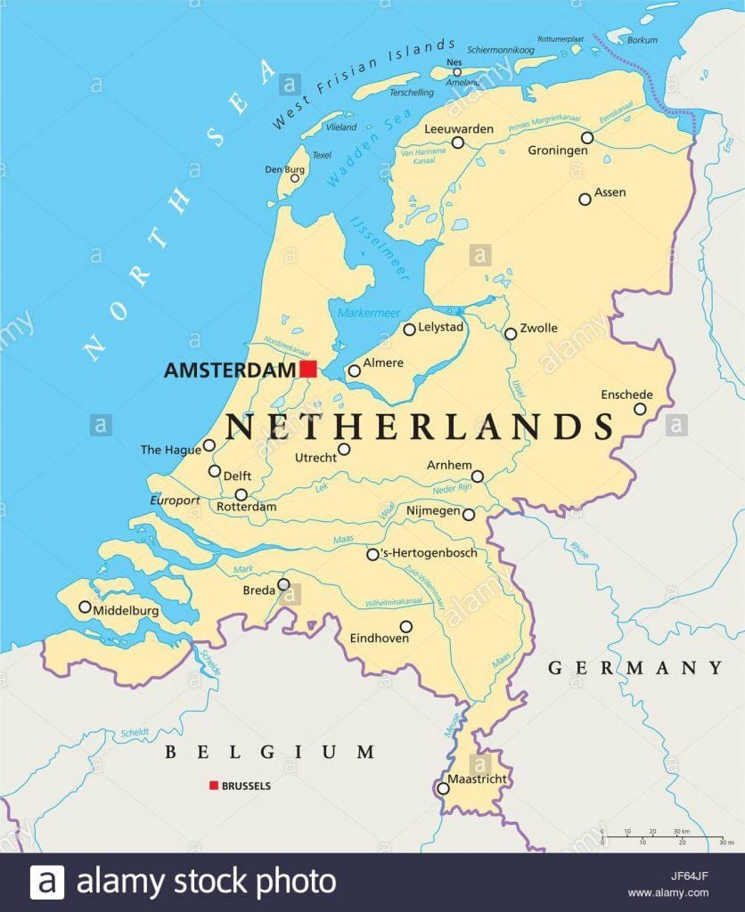 Karta Rotterdam i Amsterdam