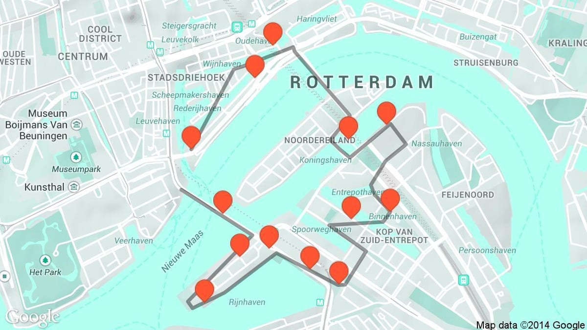 Karta Rotterdama arhitekture 