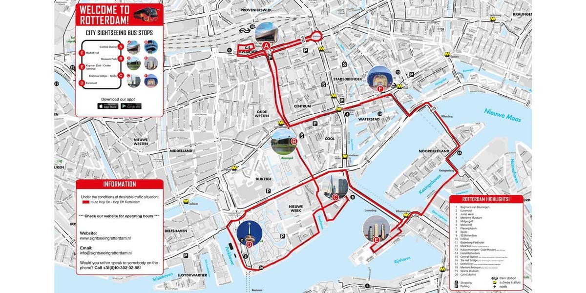 Karta Rotterdama autobusom 