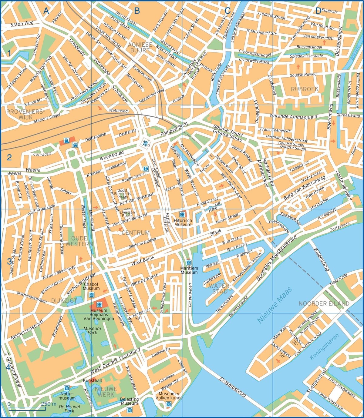 Karta Rotterdama ulica 