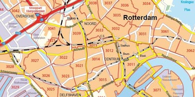 Karta Rotterdama Poštanski broj 