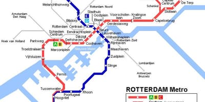 Рэт Rotterdamu tramvaj karti